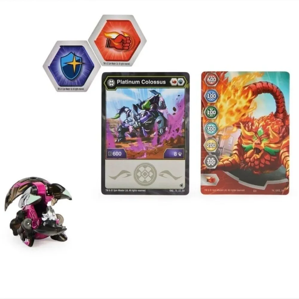 Bakugan Evolutions Platinum Series Colossus Battle‎ Figure True Metal Brand New